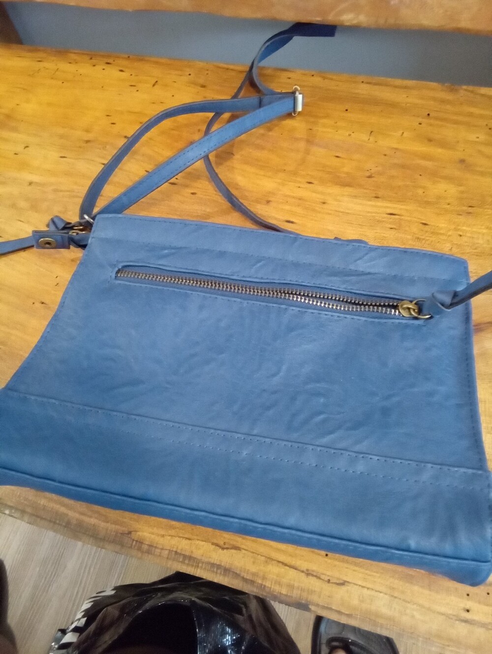 Beuno Blue Faux Leather